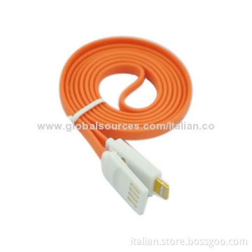 Colorful 8-pin lightning, smile, LED charge cable for iPhones
